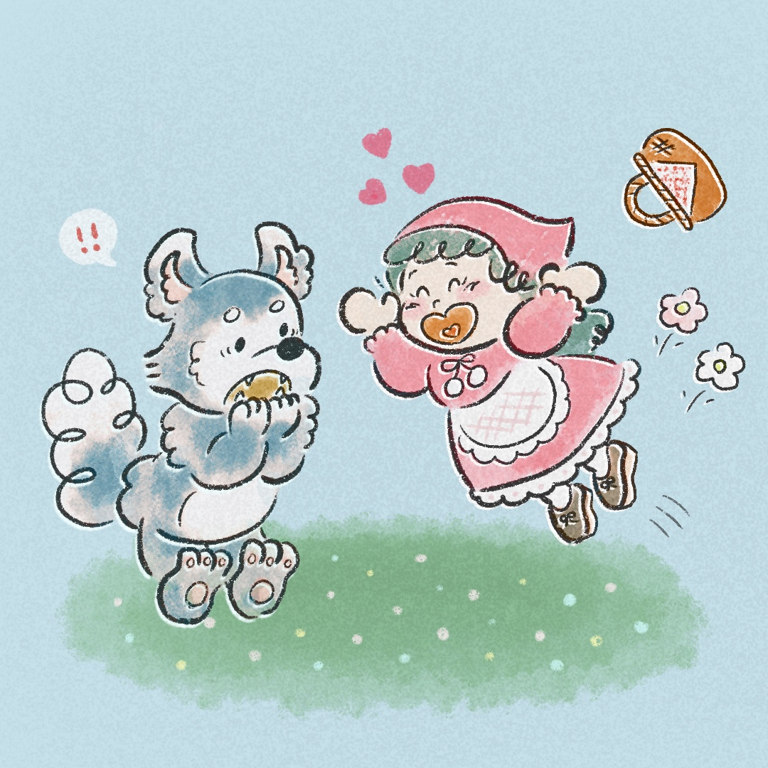 イラスト｜2023.3 赤ずきんちゃん