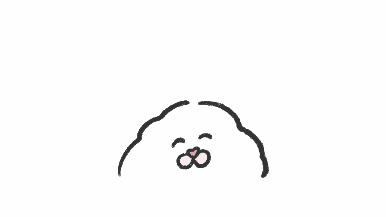 イラスト｜2023.9 GIFアニメーション「もふきちくん」